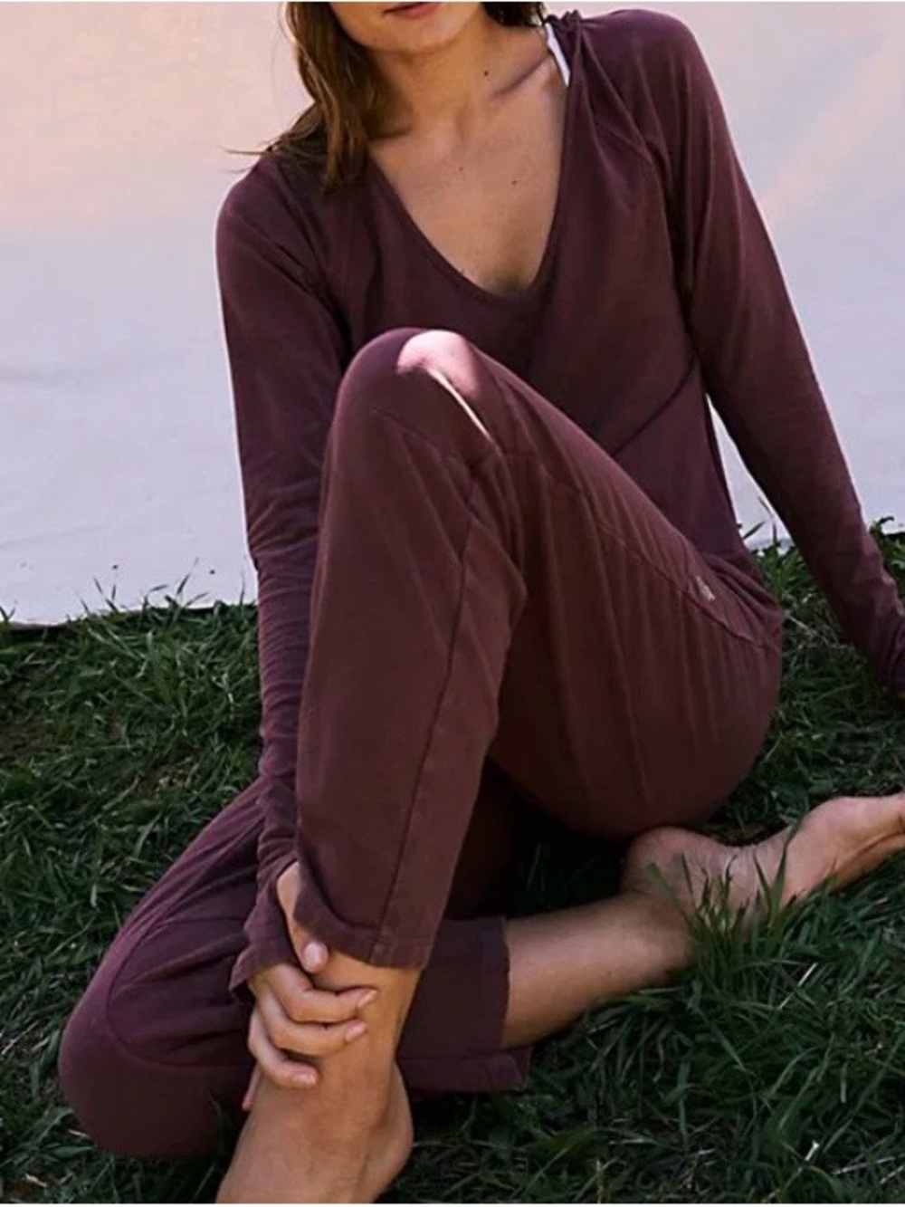 Free People Long Sleeve Hot Shot Onesie Very Berry XS BNWT - Picture 2 of 6